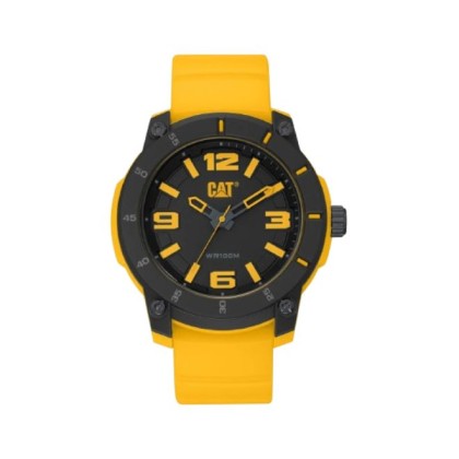 CAT STRYNOX LY-170-27-137 Analog Yellow Silicone Strap Men Watch